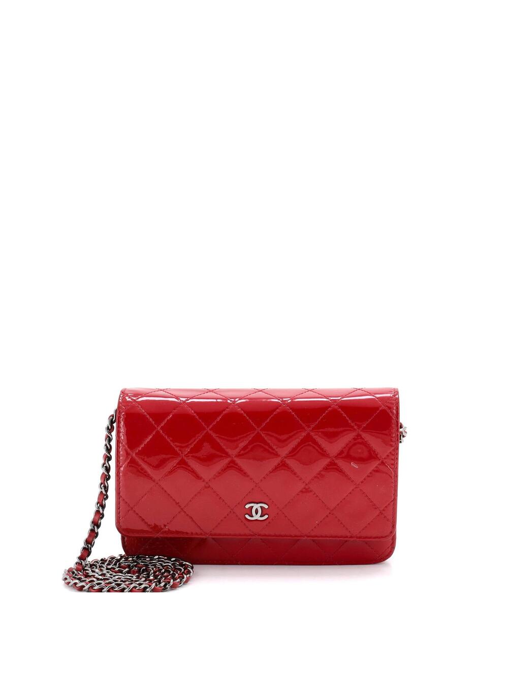 Chanel Wallet On Chain Quilted Patent #366258C21B